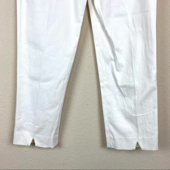 Neiman Marcus High Waisted White Ankle Pants - Picture 6 of 11